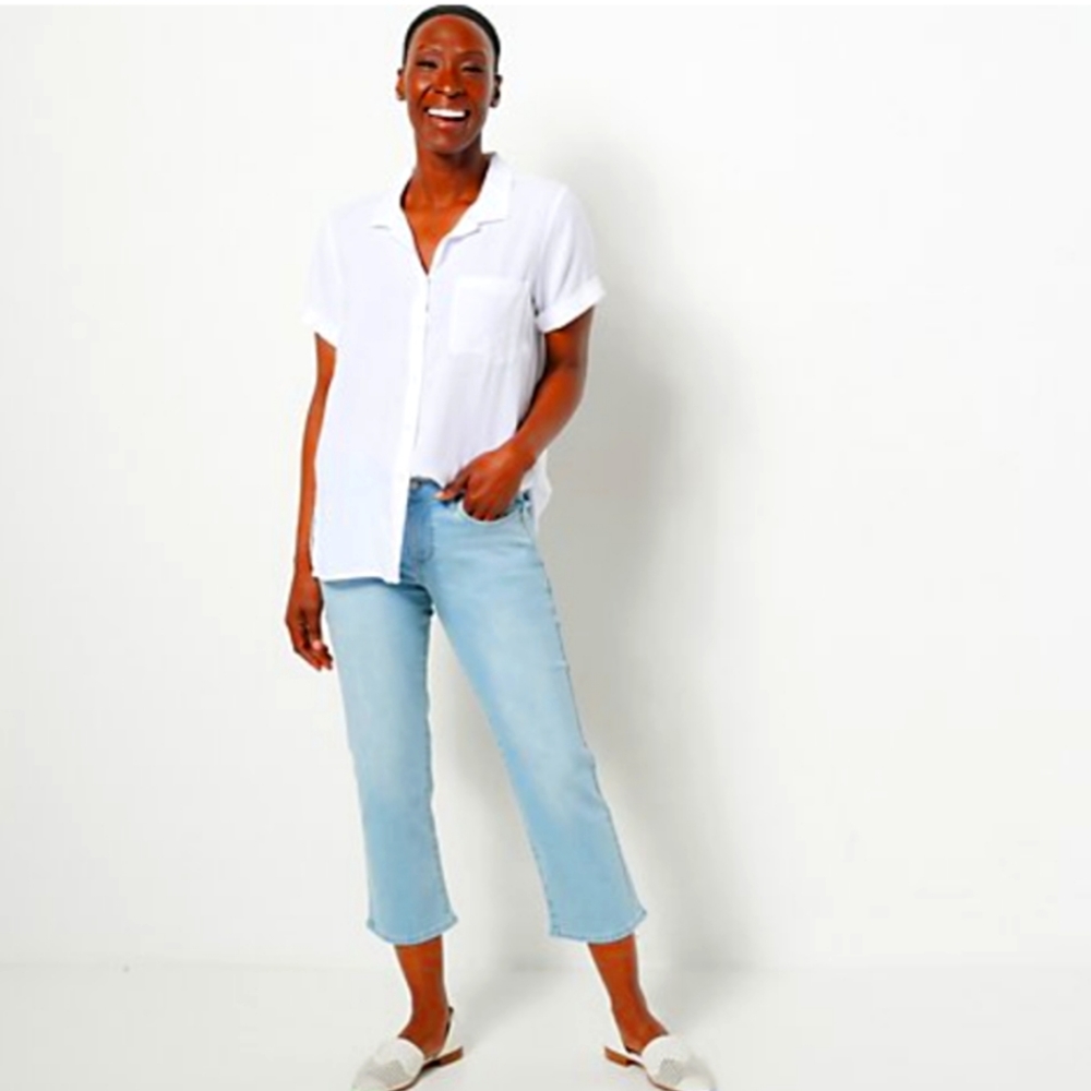 NEW NYDJ Marilyn Cool Embrace Moisture Wicking Hollander Jeans Lift Tuck Tech - Picture 2 of 9